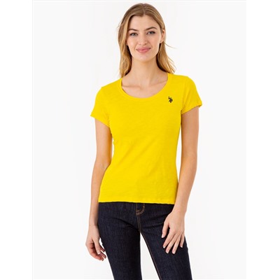 SCOOP NECK T-SHIRT
