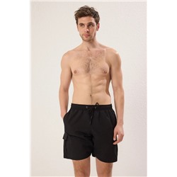 TRENDYOL MAN Siyah Regular Standart Deniz Şortu TMNSS22DS0028