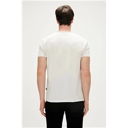 Bad Bear, One Way 0 Yaka Erkek Tshirt - Ekru