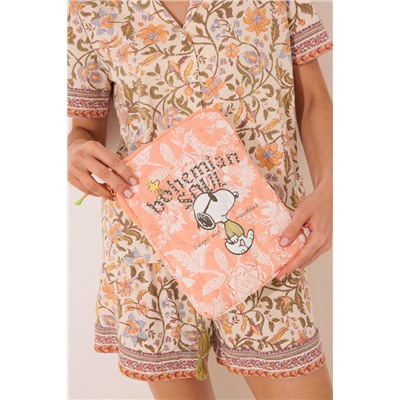 Funda tablet Snoopy nylon acolchado