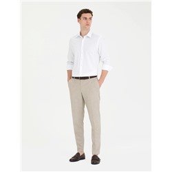 Beyaz Slim Fit Uzun Kollu Gömlek