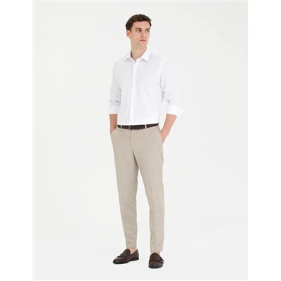 Beyaz Slim Fit Uzun Kollu Gömlek