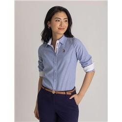 LONG SLEEVE SOLID STRETCH OXFORD SHIRT