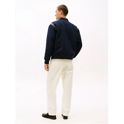 Wool-Blend Letterman Jacket
