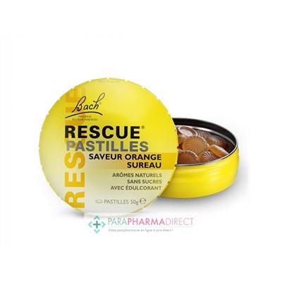 Fleurs de Bach Rescue Pastilles Saveur Orange Sureau 50g