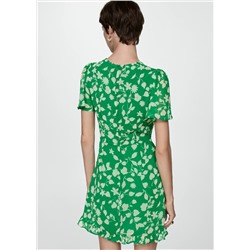 Vestido estampado corto