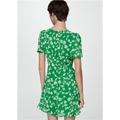 Vestido estampado corto