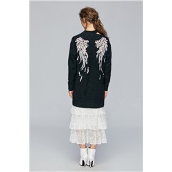 Vestido jersey de lana y cachemir Negro