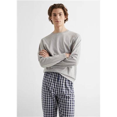 Pijama dos piezas largo cuadros -  Niño | MANGO OUTLET España
