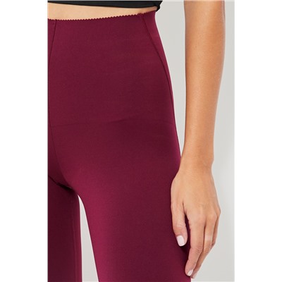 Leggings 7/8 cintura alta - Burdeos
