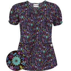 UA Country Wild Flower Coffee Bean Scrub Top