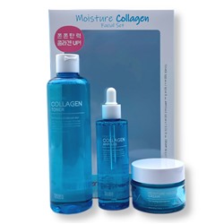 886841 TENZERO MOISTURE COLLAGEN FACIAL SET Набор: Увлажняющий тонер для лица с коллагеном, Увлажняющая сыворотка для лица с коллагеном, Увлажняющий крем для 300+110+50мл