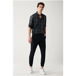 Avva Erkek Lacivert Paçası Lastikli Beli Bağcıklı Slim Fit Dar Kesim Jogger Pantolon E003019