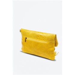 Bandolera de piel Alzano Amarillo
