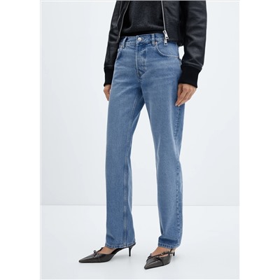 Jeans rectos tiro medio