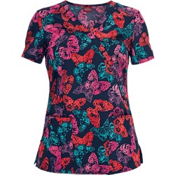 Dickies Xtreme STRETCH Scrubs With Flying Colors Print Top