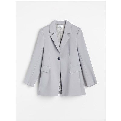 Anzugjacke aus Wollmischung