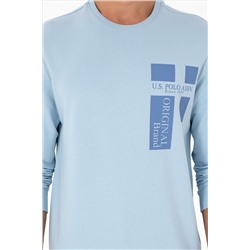 Erkek Açık Mavi Sweatshirt