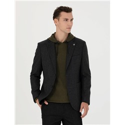 Antrasit Slim Fit Ceket