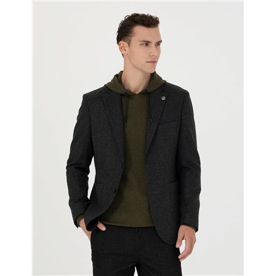 Antrasit Slim Fit Ceket