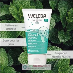 Weleda Enfant Kids Crème de Douche 2 en 1 Menthe Fraiche 150ml