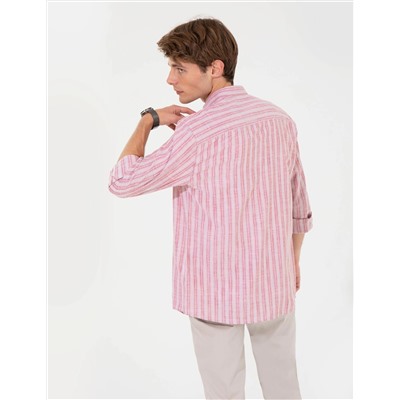 Gül Kurusu Slim Fit Uzun Kollu Gömlek