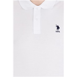 Erkek Beyaz Basic Polo Yaka Tişört