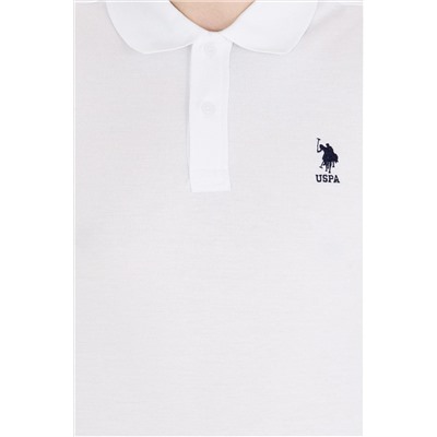 Erkek Beyaz Basic Polo Yaka Tişört