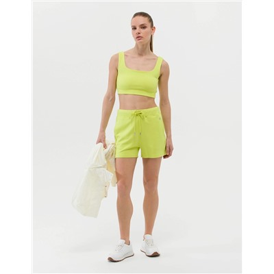 Yeşil Regular Fit Örme Şort