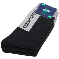 GOGLAND® "Trekking" Outdoor Socken 3 Paar schwarz