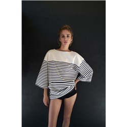 STRIPED HEAVY COTTON T-SHIRT