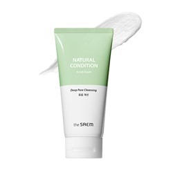 Natural Condition Scrub Foam (Deep pore Cleansing), Пенка-скраб для лица с содой, яичным белком и экстрактом портулака для глубкого очищения пор