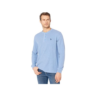 U.S. POLO ASSN. Long Sleeve Solid Thermal Henley