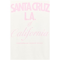 SWEATSHIRT WITH SLOGAN PATCHES