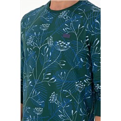 Erkek Koyu Yeşil Sweatshirt