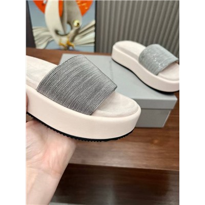 Женские шлепки на платформе Brunell*o Cucinell*i 🤩   Реплика 1:1