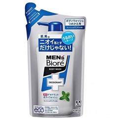 KAO Mens Biore Противовоспалительный мужской гель для душа аромат мяты 380 мл сменная упак