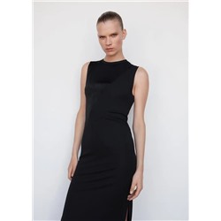 Vestido panel satinado -  Mujer | MANGO OUTLET España