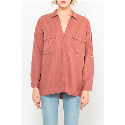 Camisa Naranja oscuro