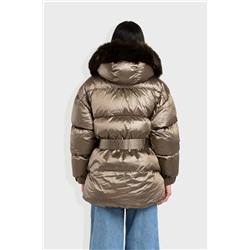 Anorak de manga larga Marrón castaño