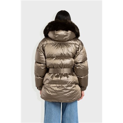 Anorak de manga larga Marrón castaño