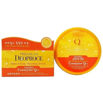 DEOPROCE PREMIUM CLEAN &amp; DEEP COENZYME Q10 CLEANSING CREAM Очищающий крем для лица с коэнзимом Q10 300г
