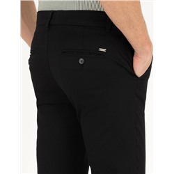 Siyah Slim Fit Kanvas Pantolon