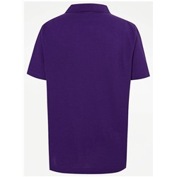 Plum Short Sleeve School Polo Shirts 2 Pack