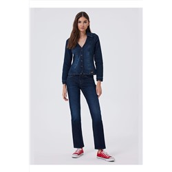 Lee Cooper Yüksek Bel Boru Paça Straight Pudra Kadın Denim Pantolon 241 LCF 121016 SUSIE HILLARY RIN 5003069061