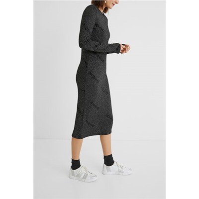 Vestido slim punto