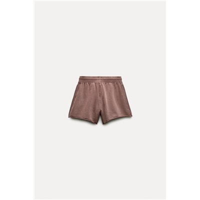 FEW ITEMS LEFT FADED-EFFECT PLUSH SHORTS
