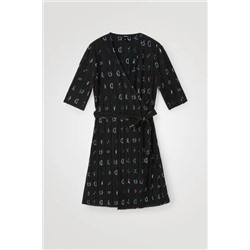 Vestido corto plisado