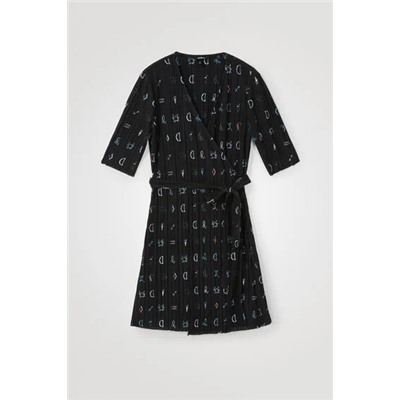 Vestido corto plisado