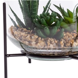 Vase mit Kunstblume